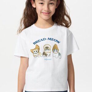 Mofusand Cat Cotton T-Shirt Women Size 13 fit women medium NWT